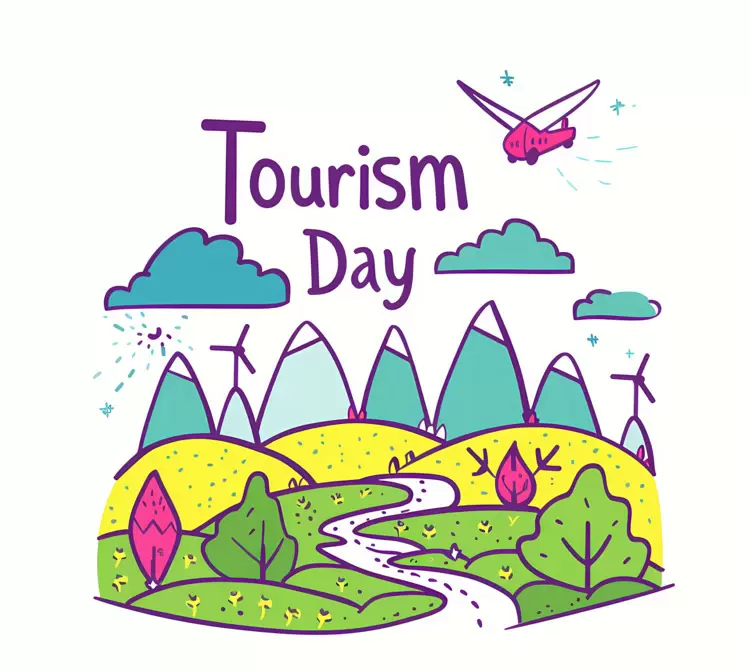 World Tourism Day calm landscape relaxing