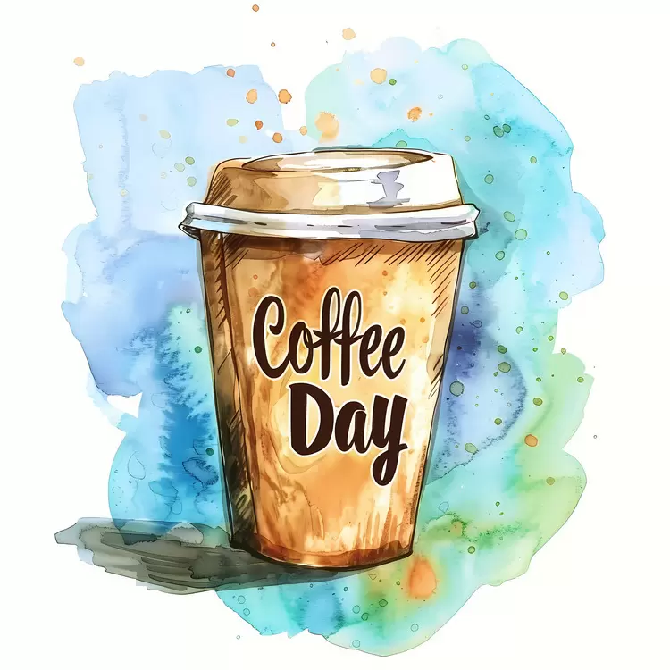 International Coffee Day inspiring creative coffee cup colorful