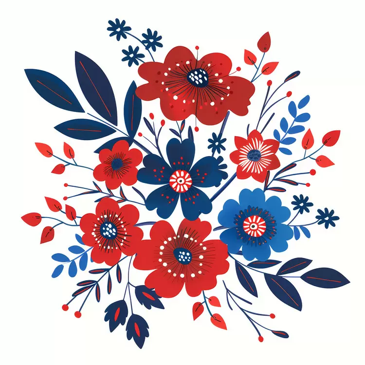 print flowers floral art deco white