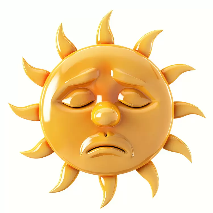 summer sun hot yellow misery