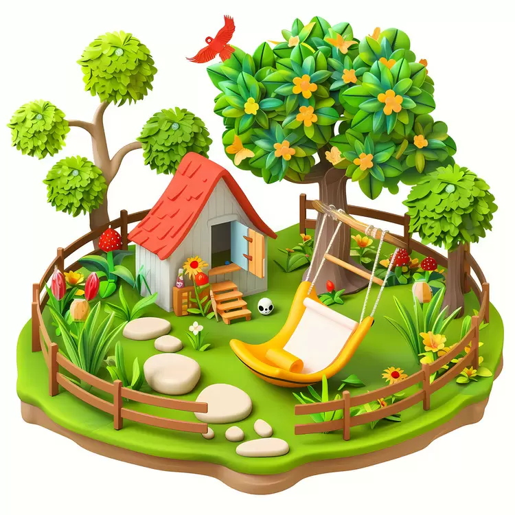 Birdhouse Garden summer yard Path