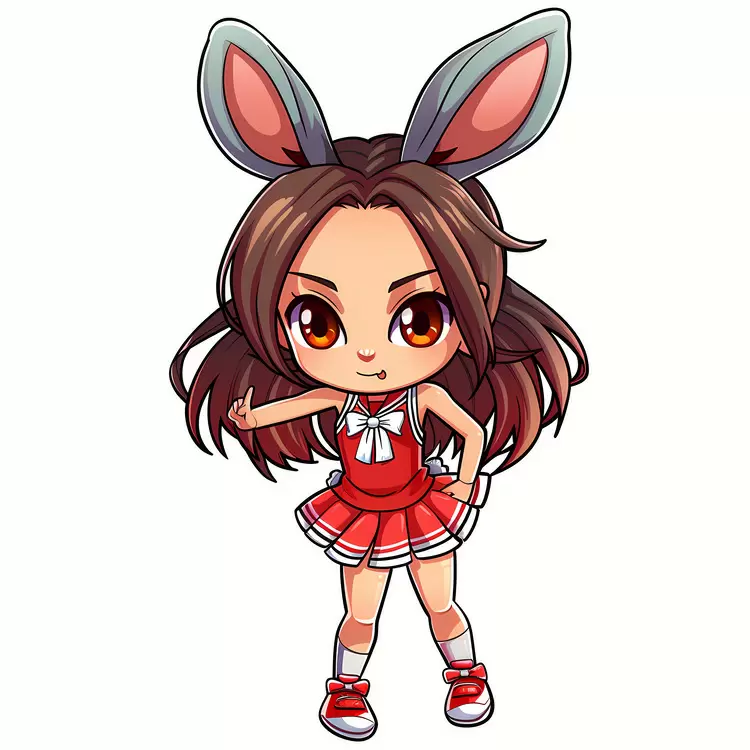 Character from the video game Anime style Japanese anime character Animated Cute girl in costume