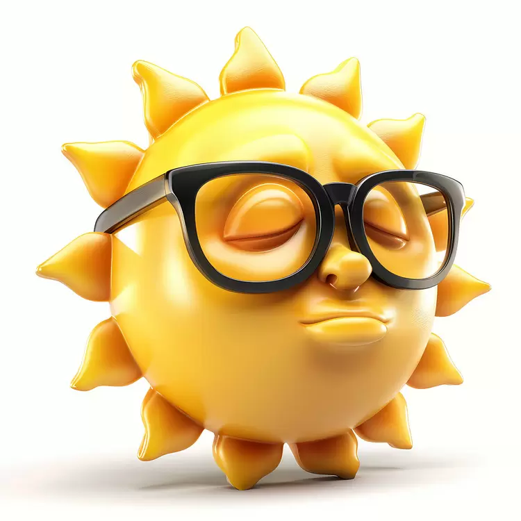 Sun shades White background Glasses emoji Happy expression