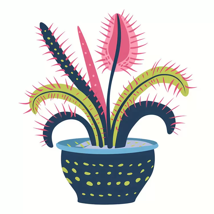 intriguing unusual vibrant Venus Flytrap carnivorous plant