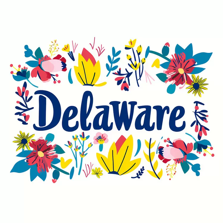dewlawe vibrant hand lettering flowers