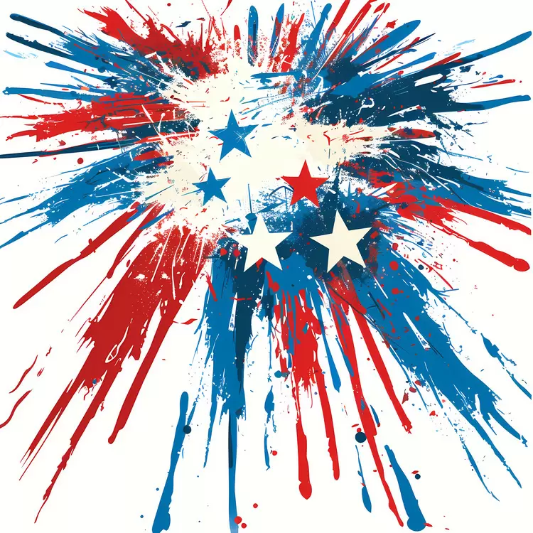 abstract blue festive patriotic red