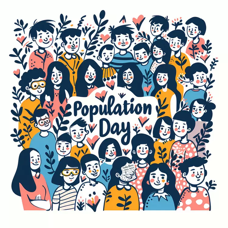 crowd hugging human excited World Population Day