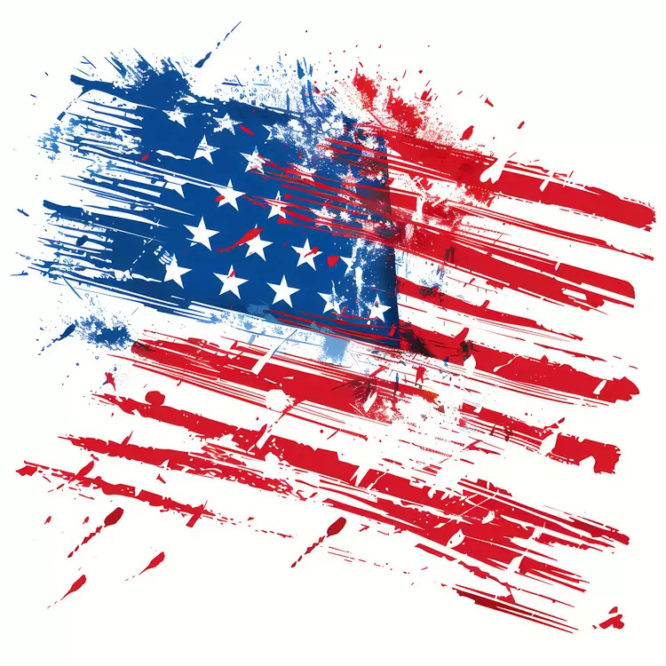 texture spatter 4th Of July grunge