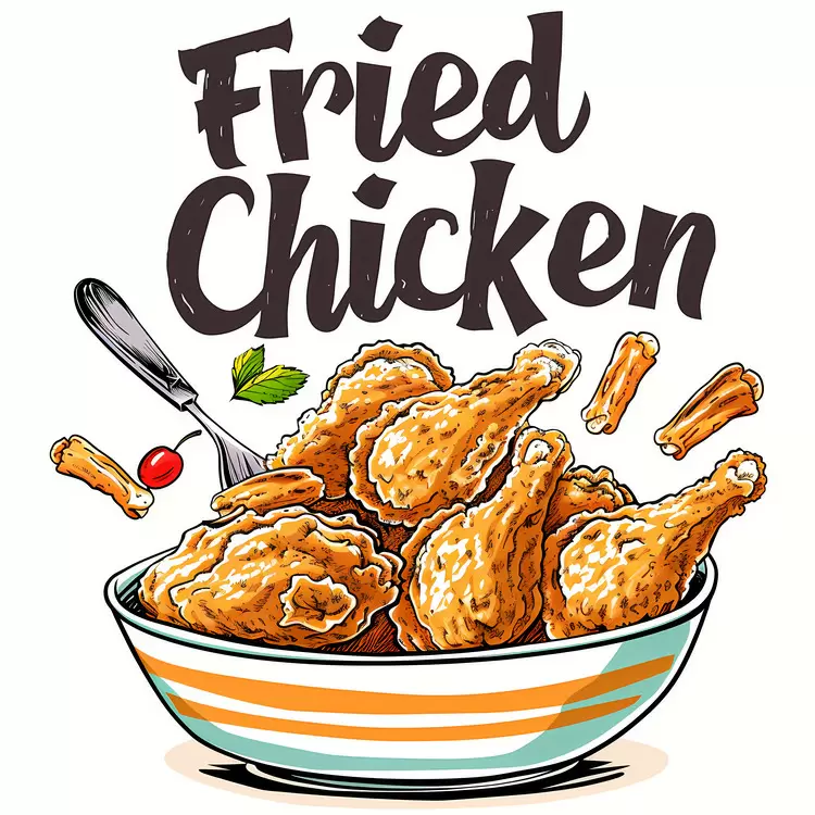 Delicious and satisfying Suitable for gatherings Comfort food Fried chicken Appetizing and mouthwatering