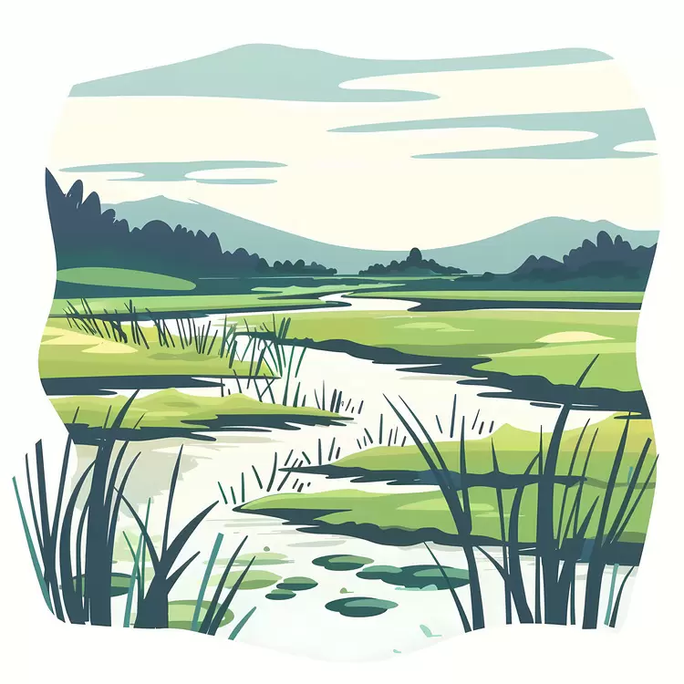 Meadows Marshes Landscape Rivers Environment