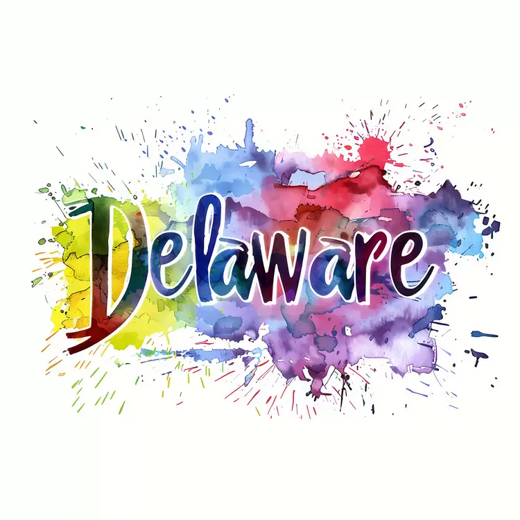 Hand-painted Watercolor painting Vibrant Artistic Bold
