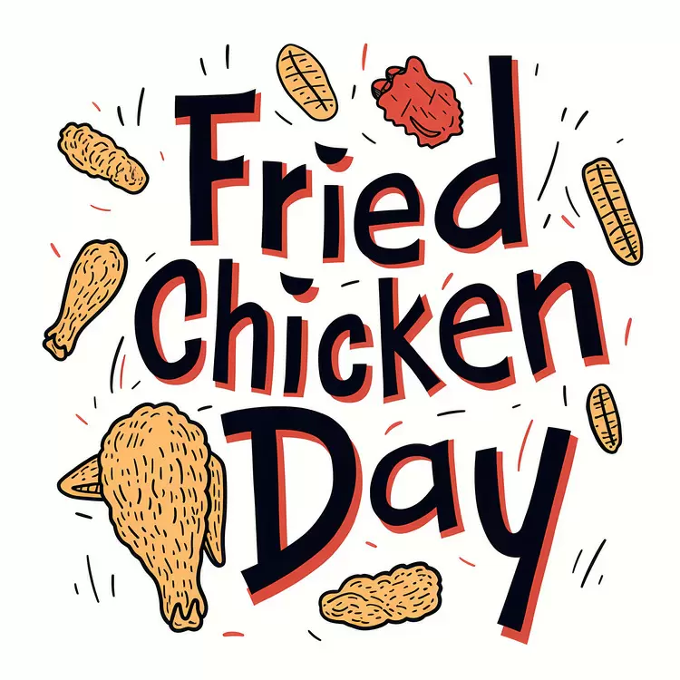 The Best Fried Chicken in Town Chicken Lovers Unite Fried Chicken Frenzy Fried Chicken Day Fried Chicken Festivity