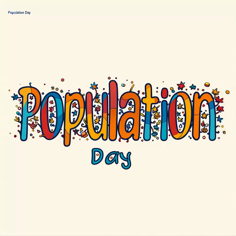 World Population Day Creative Communication Colorful