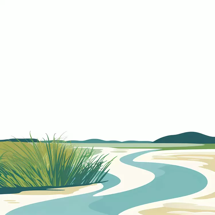 wilderness waterway sandy beach environment
