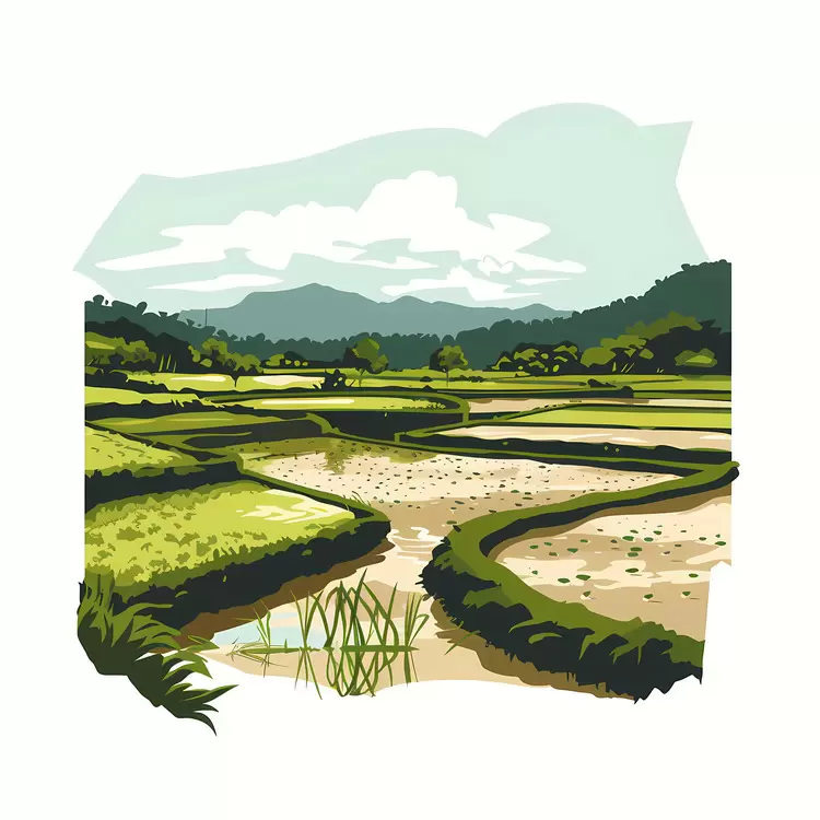 rural mountains valleys hills greenery