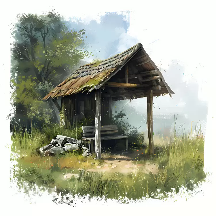 Natural Rustic Worn pavilion Unfurnished