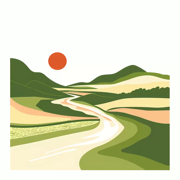 landscape sunset natural beauty open space rice paddy