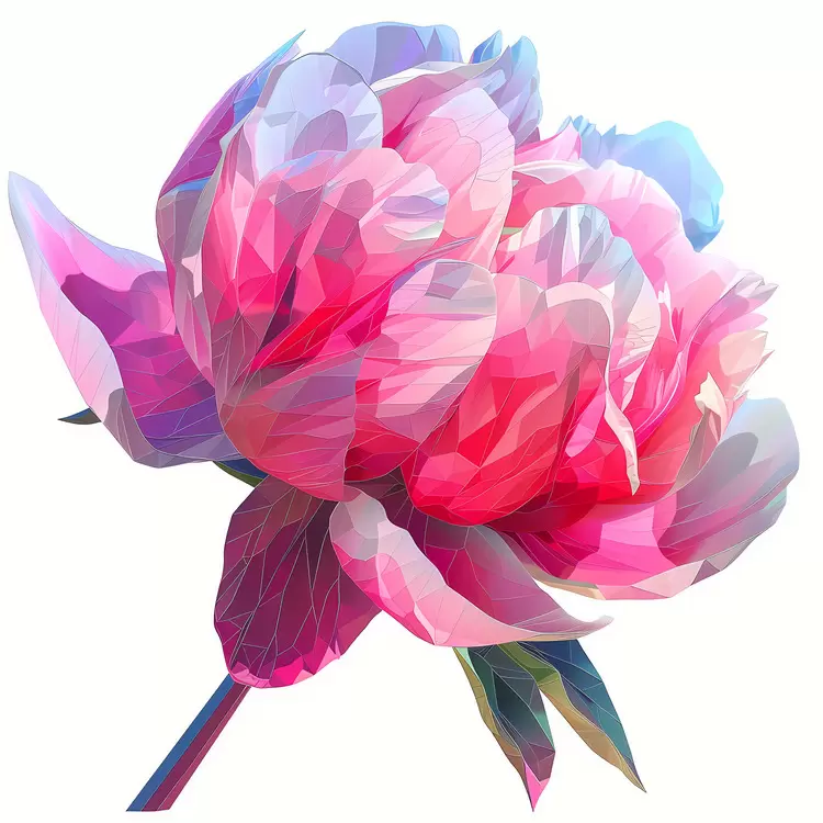 organic peony artistic delicate watercolor