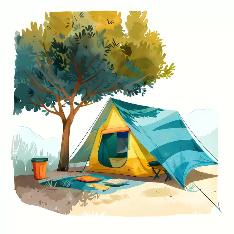 picnic summer house hammock campsite hiking