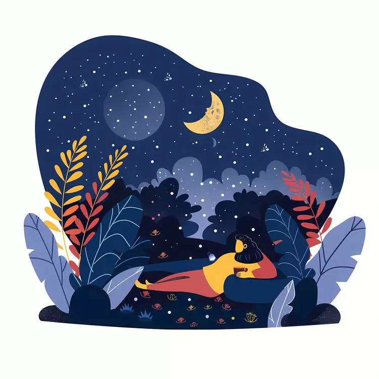 Night sky Nighttime Sleeping Lying down