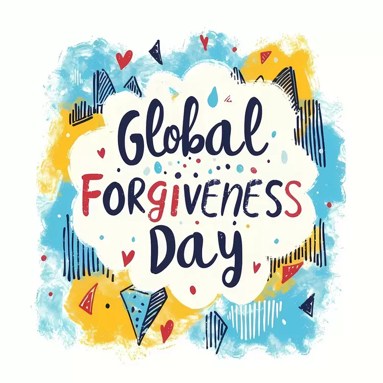 art Global Forgiveness Day colors background
