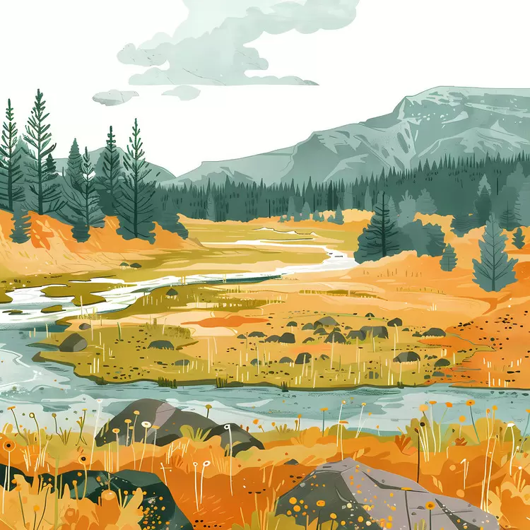 nature forest vibrant scenic fall