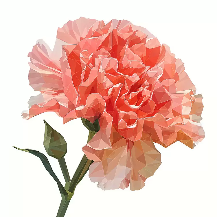 petals stylized minimalism pink flower