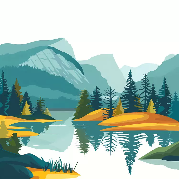 nature panoramic sky mountain view trees