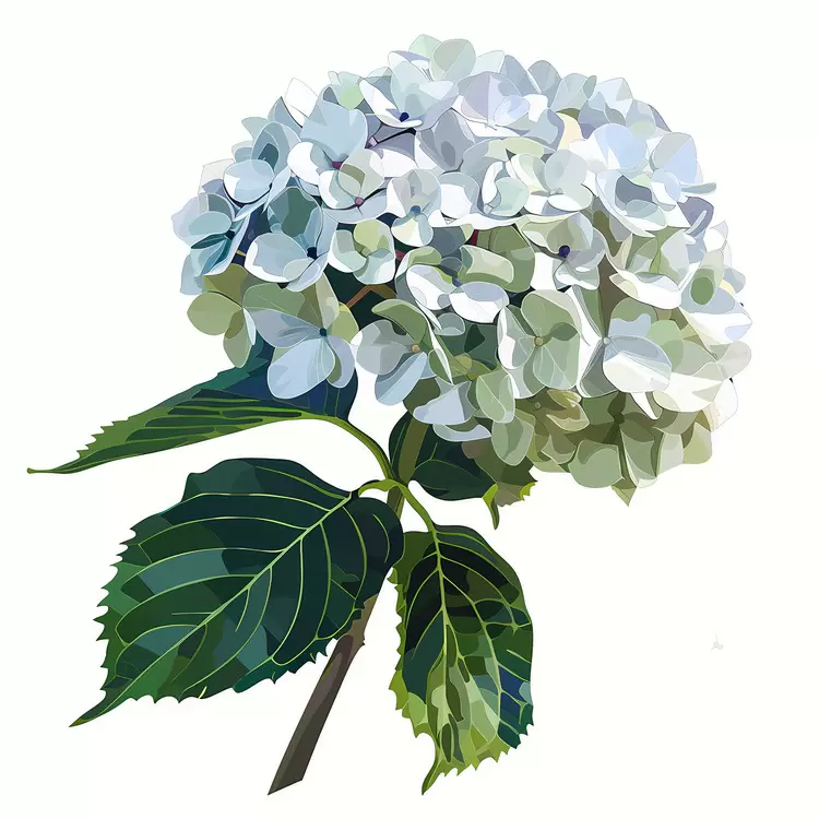 flower Hydrant Bunched White