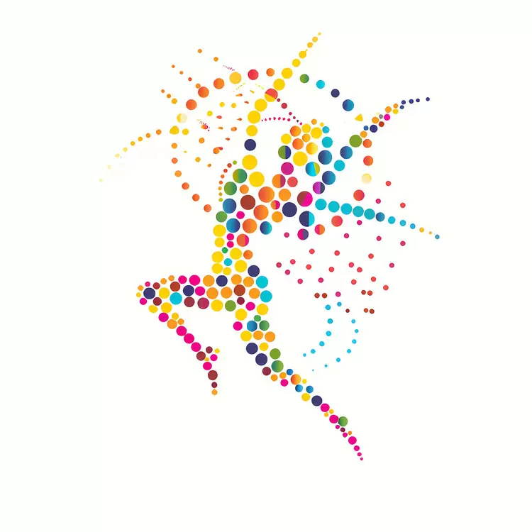 abstract dot design polka dots colorful design dot artwork