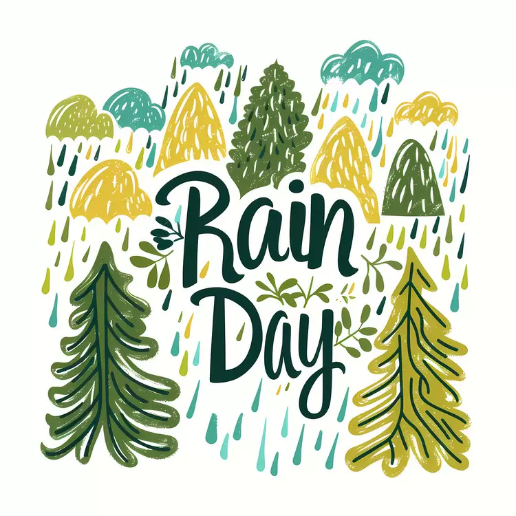 leaves rainbow green natural scenery water