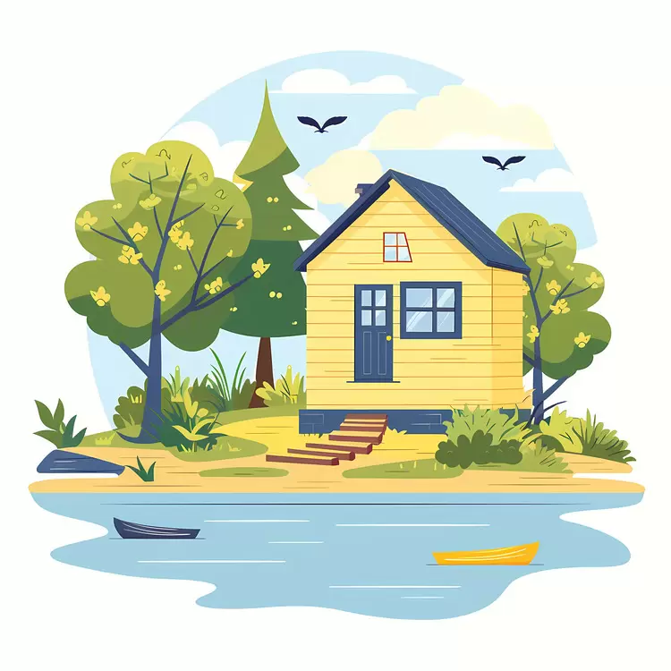 small Img boat isolated tree