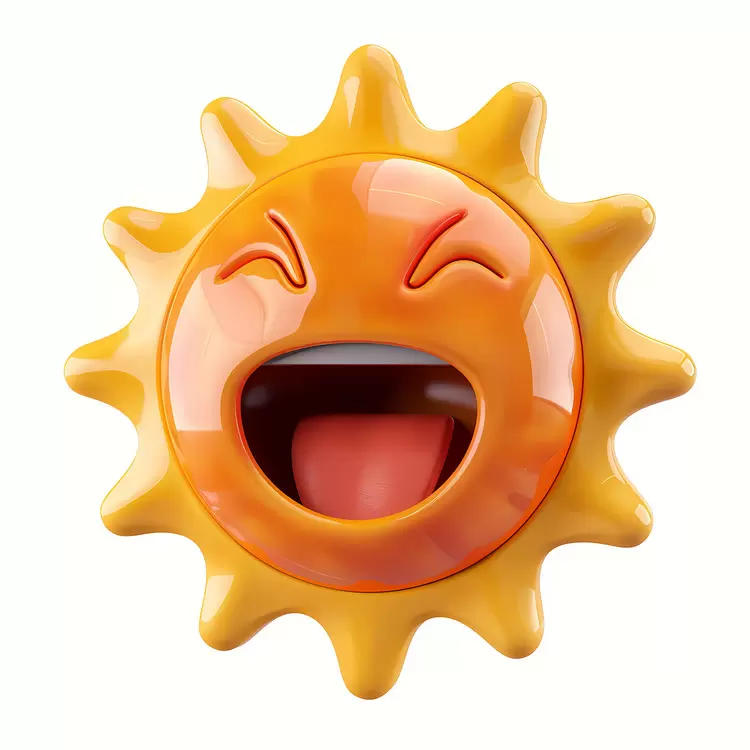 sun Face Emotions Relaxed Mouth