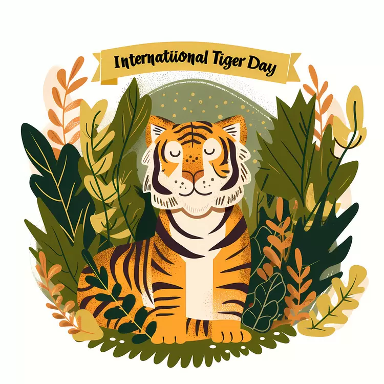 International Tiger Day cat nature feline whimsical