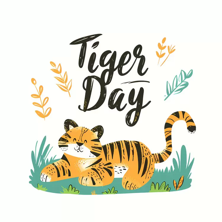 huggable soft playful sleeping tiger