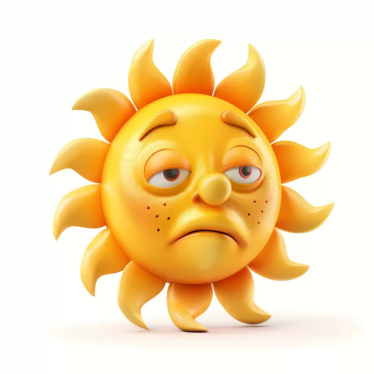 10 emoji miserable sun melancholic sun