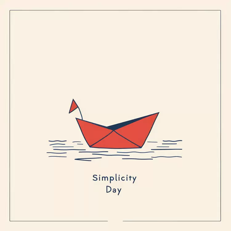 Colorful Boat Blue Red Paper