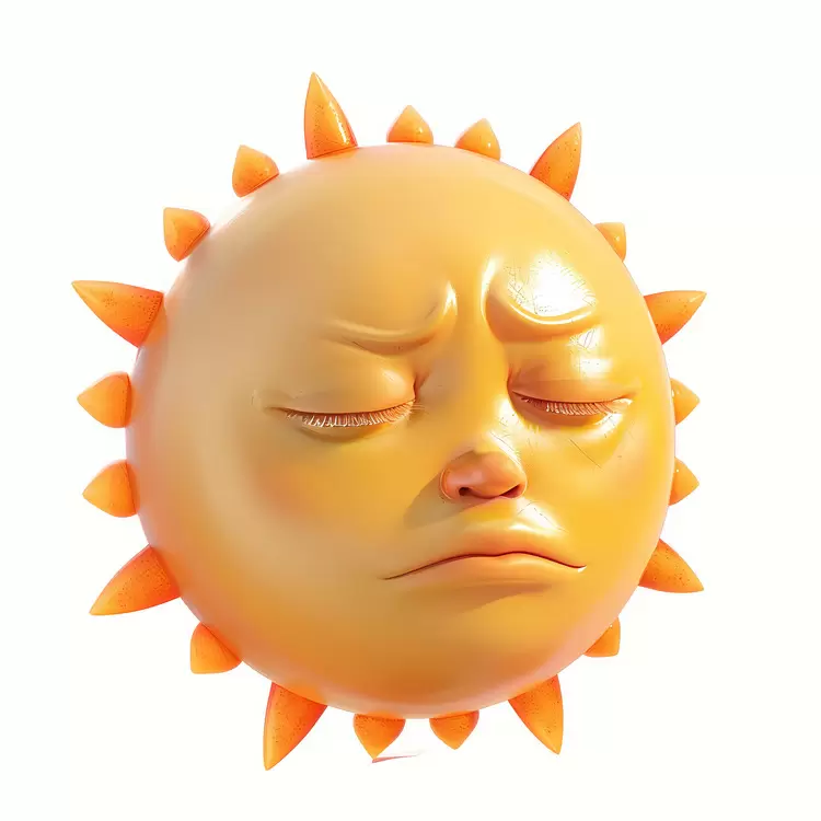 emoji eyes closed face sunshine