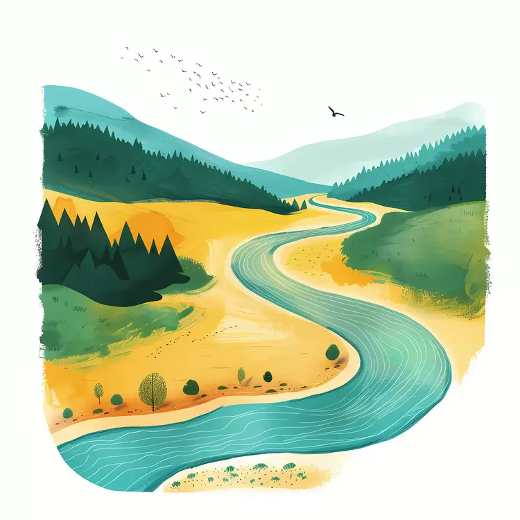 Sky Clouds Water Natural Trees