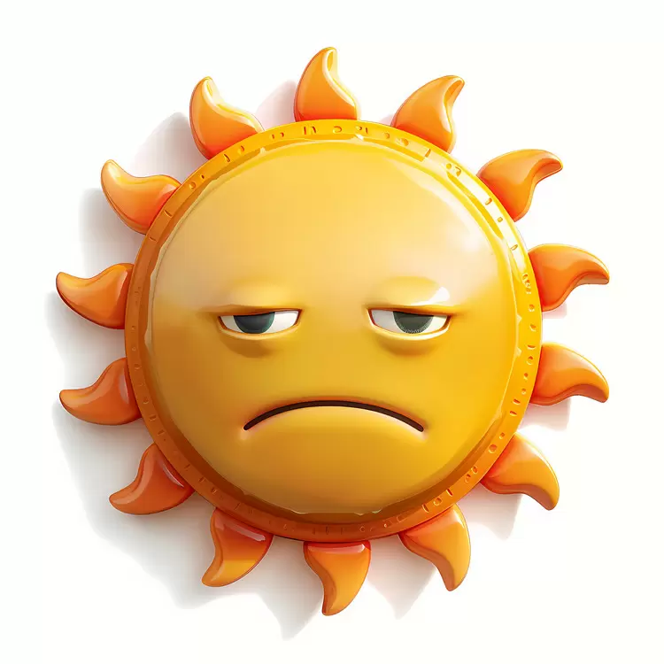 Cartoon Expression Mood Face Frowning