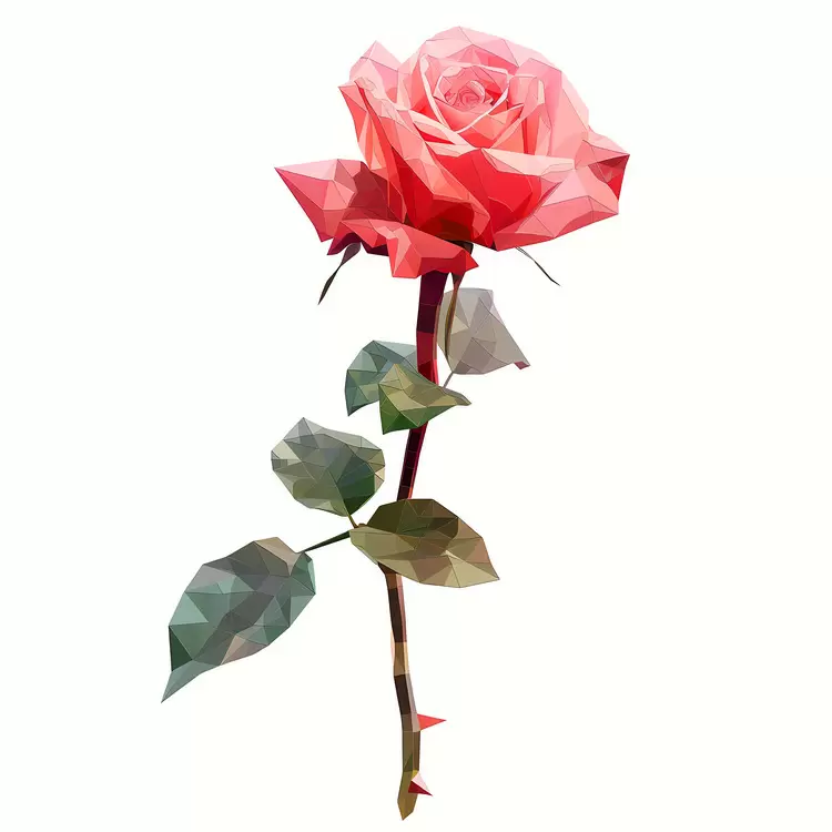 Petal Artistic 3D Modern Low poly
