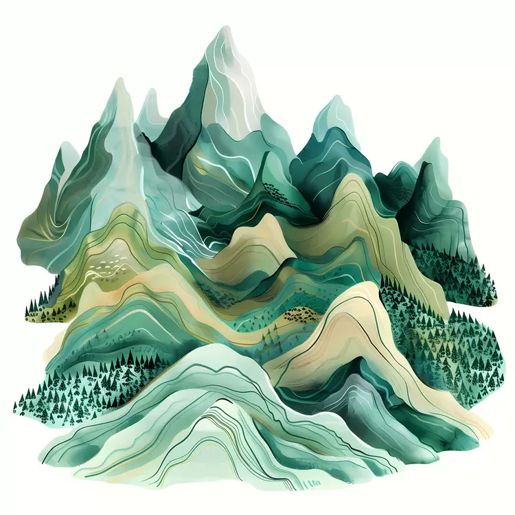 trees Mountainscape wilderness mountainous region