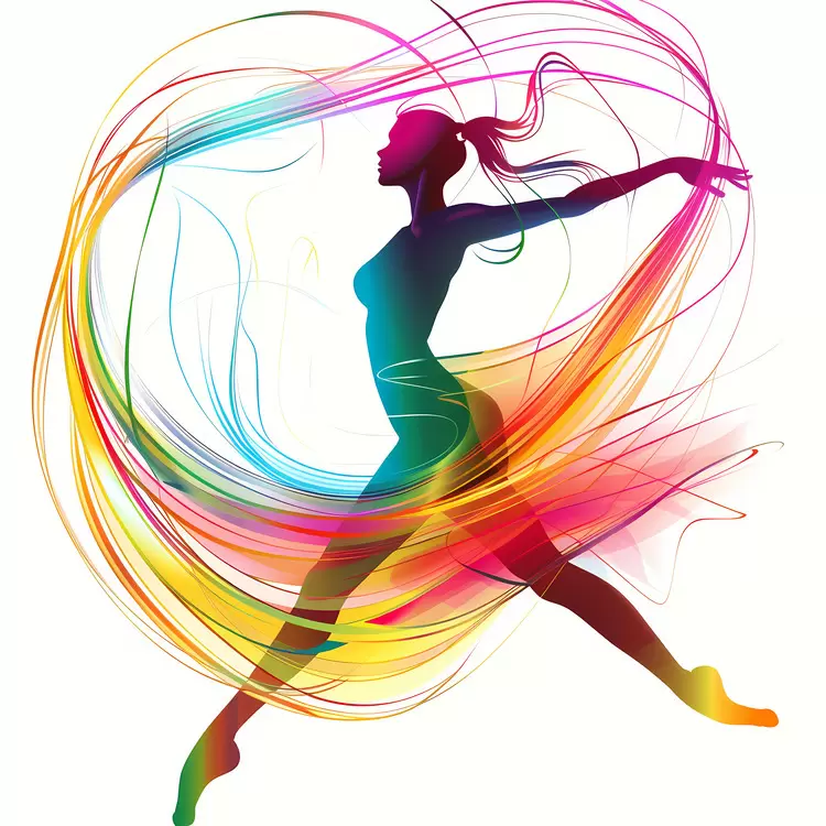 flowing dancer movement artistic dynamic