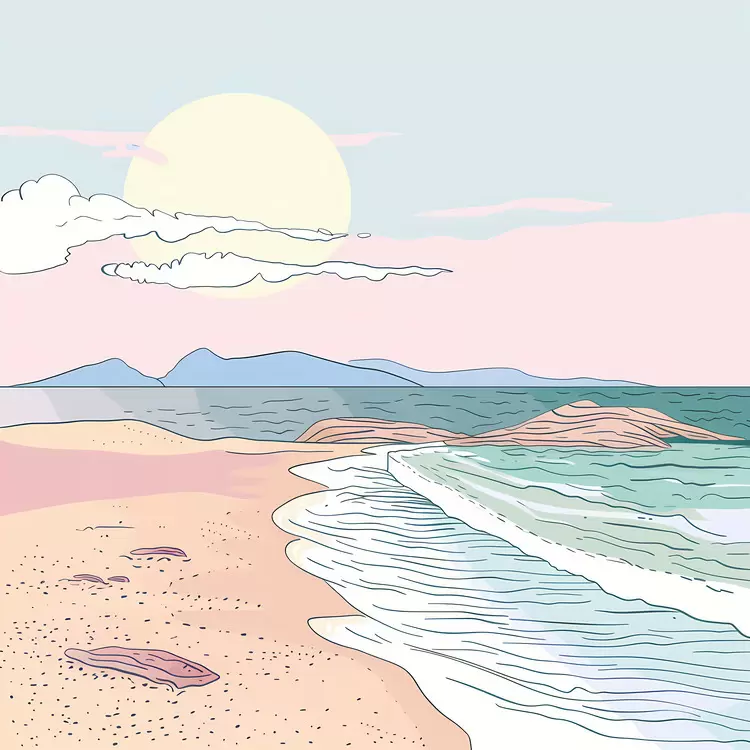 soothing restful Ocean landscape comforting calming