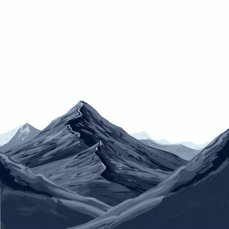 majestic high altitude Mountainous hills blue