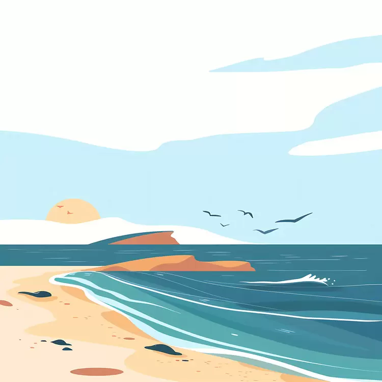 ocean beach cliff landscape rocky shoreline