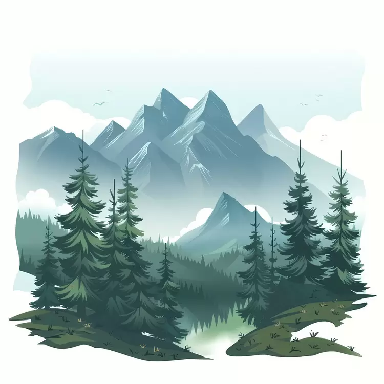 forest mountain landscape nature mountainscape