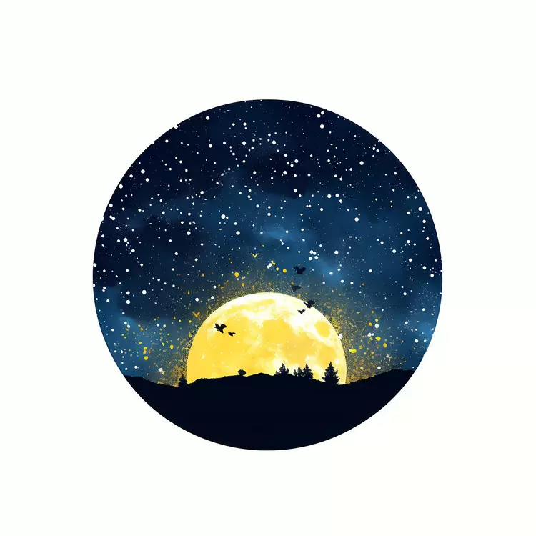outdoor skies forests summer night