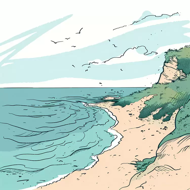 sand relaxing quiet natural landscapes restful