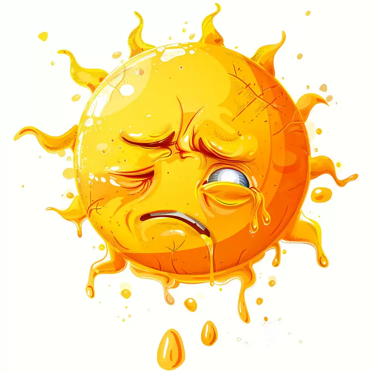 Bereft Languishing emoji Melancholic sun